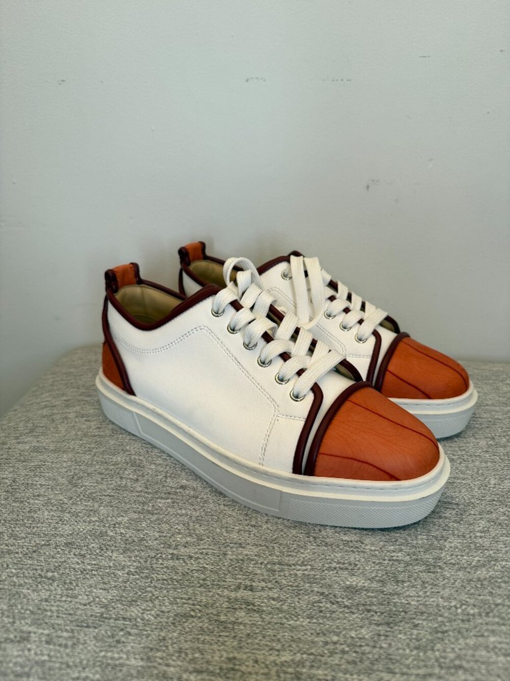 Christian Louboutin Adolon Tri-Color Leather Low Top Sneaker EU 41 NWOB